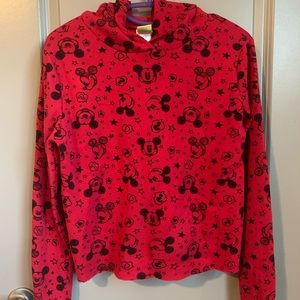 Mickey Mouse cropped hoodie